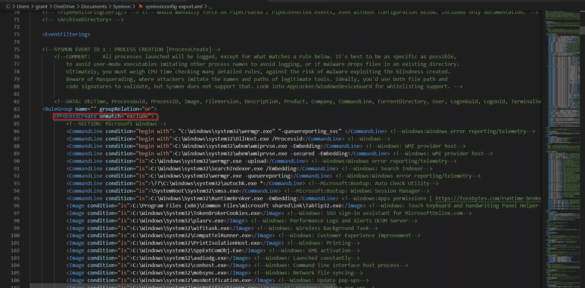 Sysmon configuration file XML 3